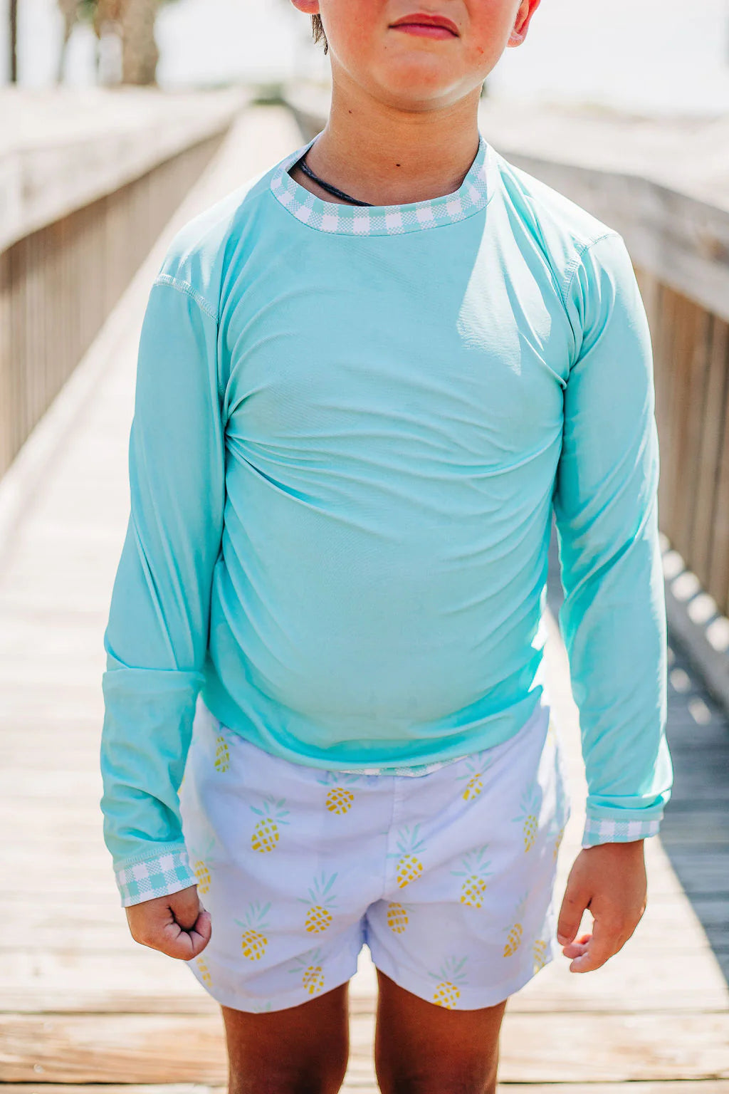 TURQUOISE RASHGUARD
