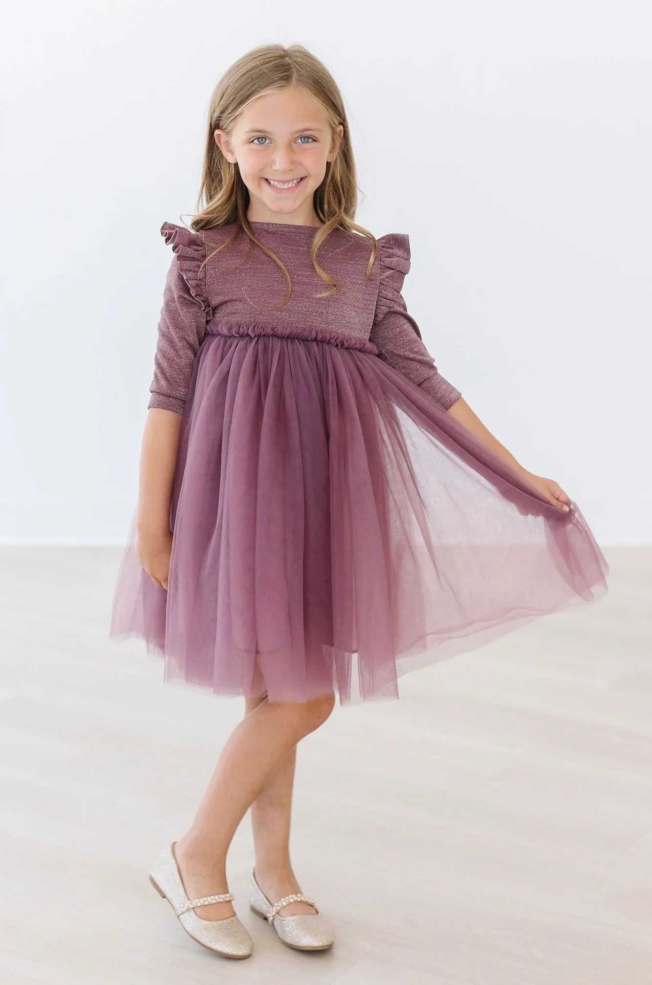 MAUVE SHIMMER TUTU DRESS (4T & 5/6T)