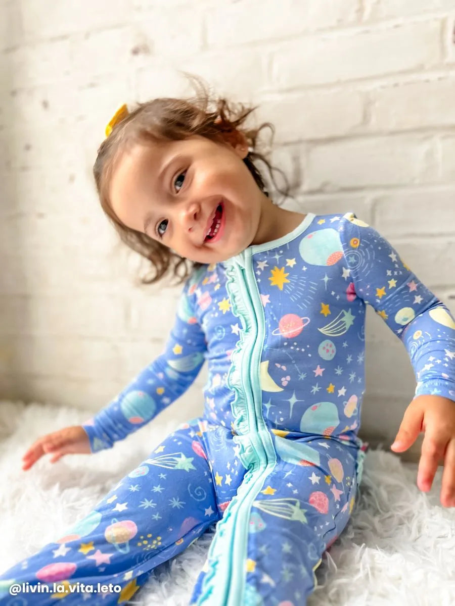 STARRY DREAMS FOOTIE PJS