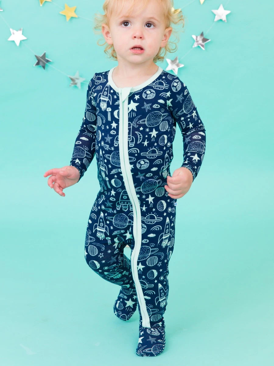 BLAST OFF FOOTIE PJS