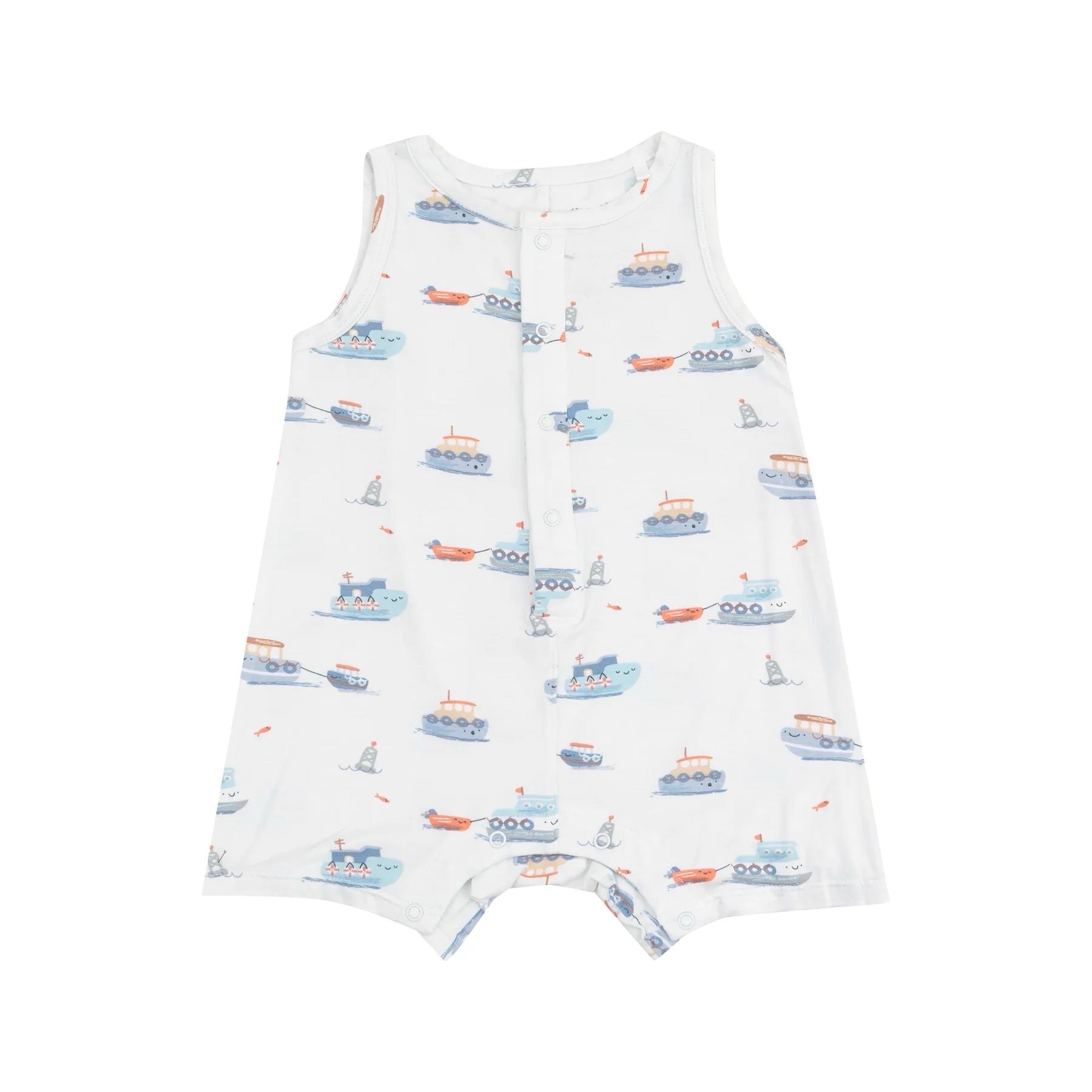 Sleeveless tugboats Shortie Romper