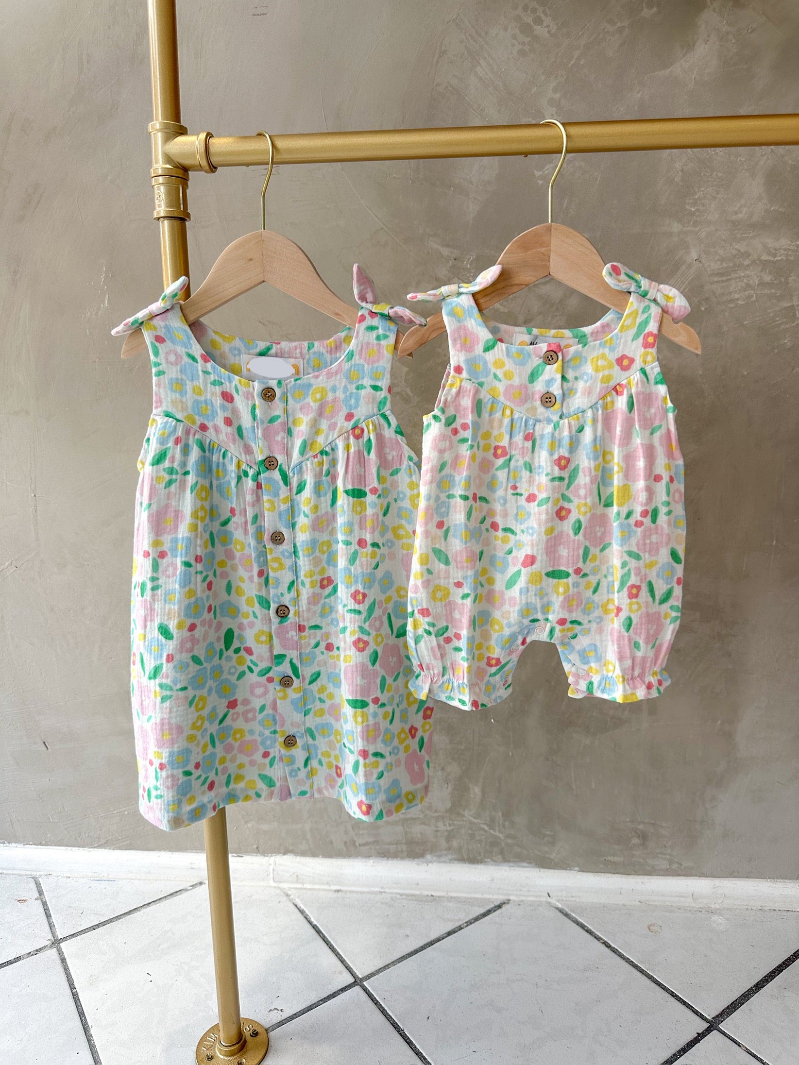 SPRING FLORAL ROMPER