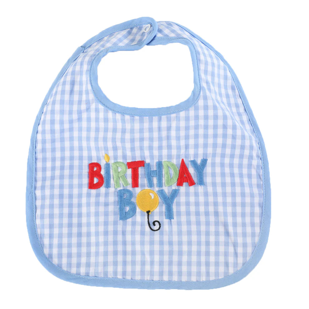 BLUE BIRTHDAY BOY BIB