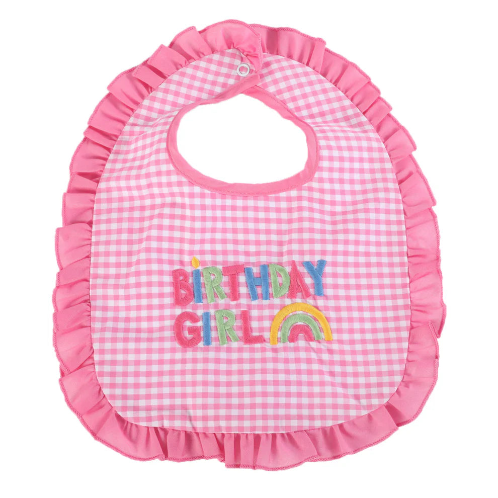 PINK BIRTHDAY GIRL BIB