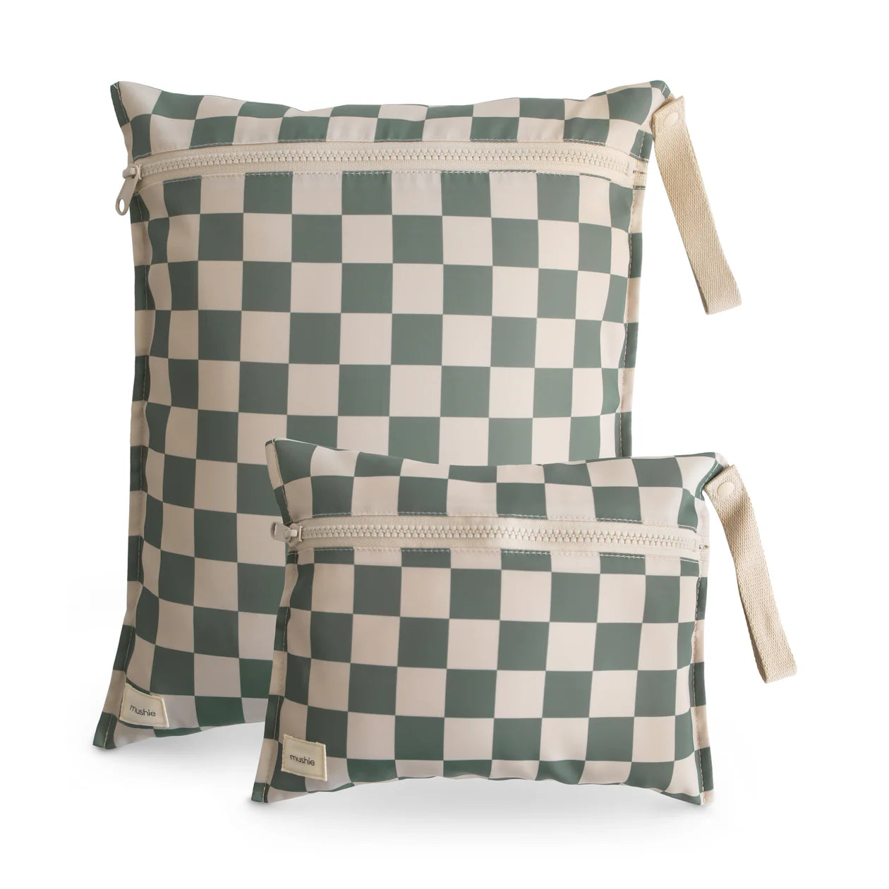 Water Resistant Wet Bag (olive check)