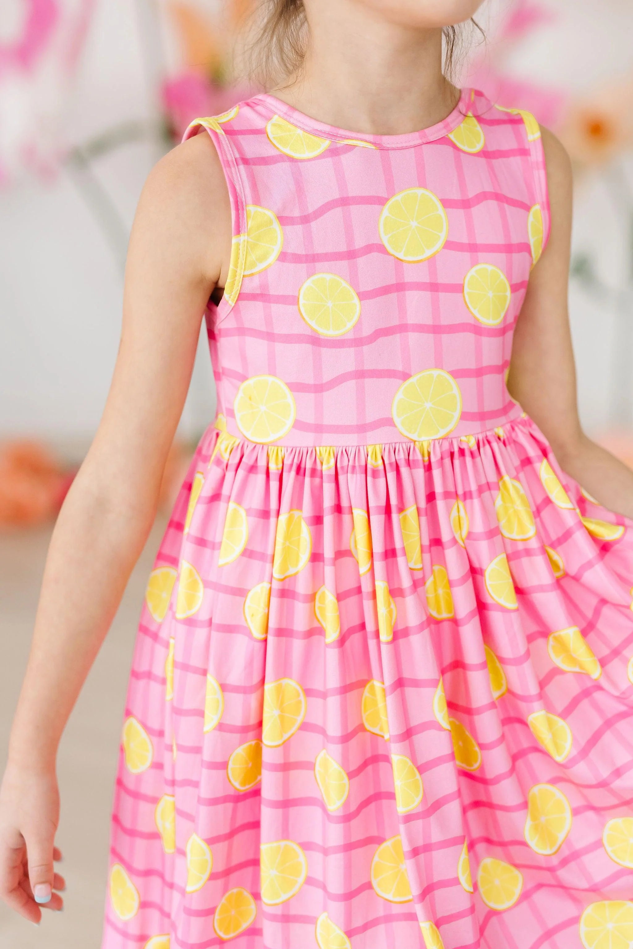 PINK LEMONADE TANK TWIRL DRESS
