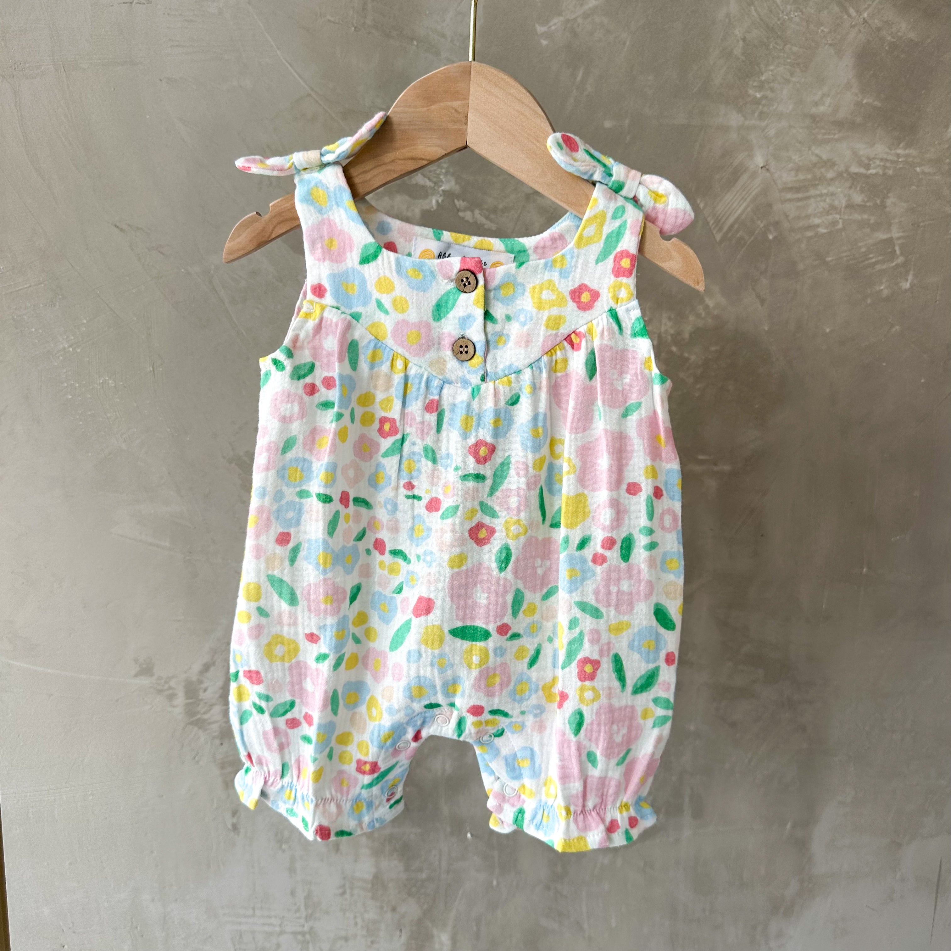 SPRING FLORAL ROMPER