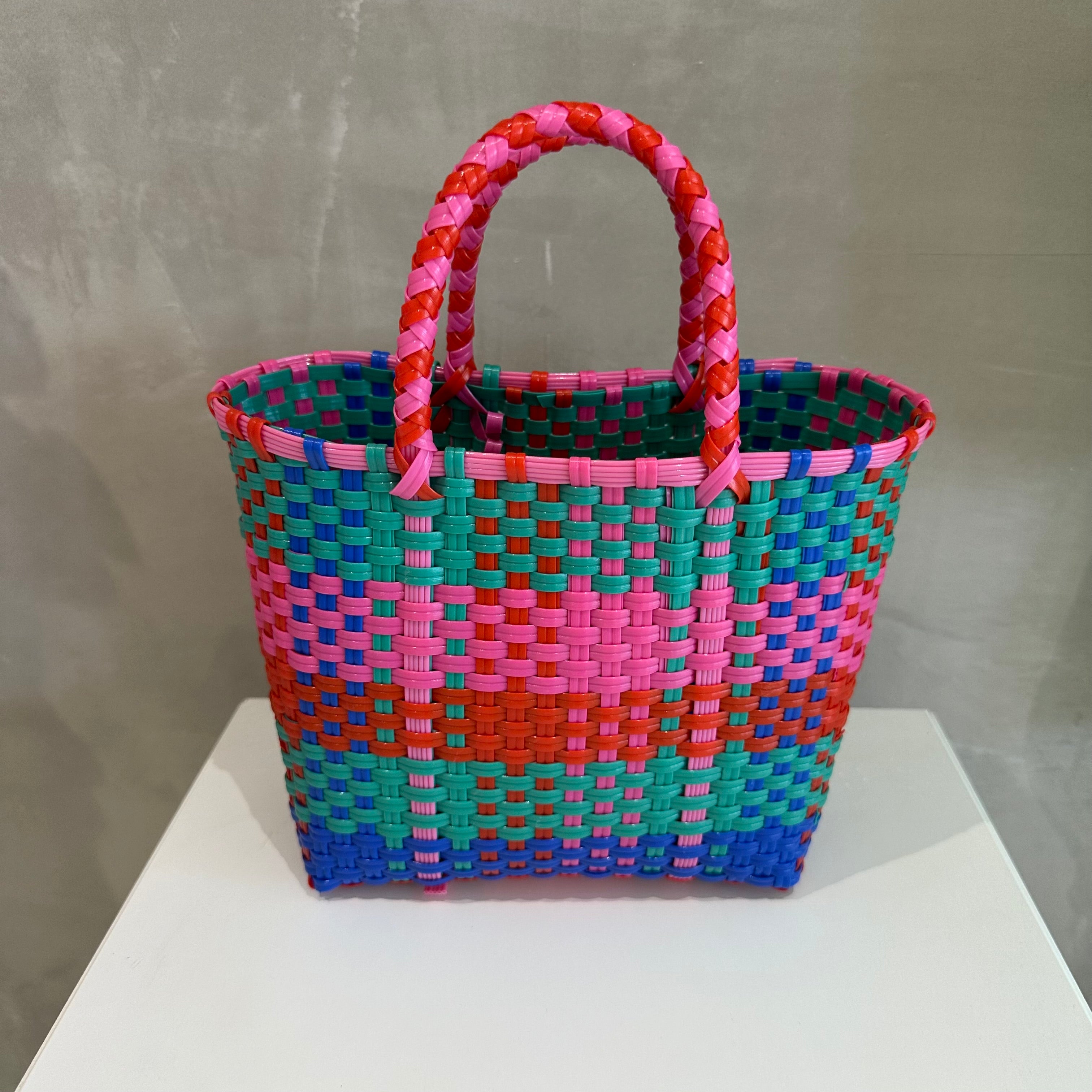 COLORBLOCK RED TOTE BAG