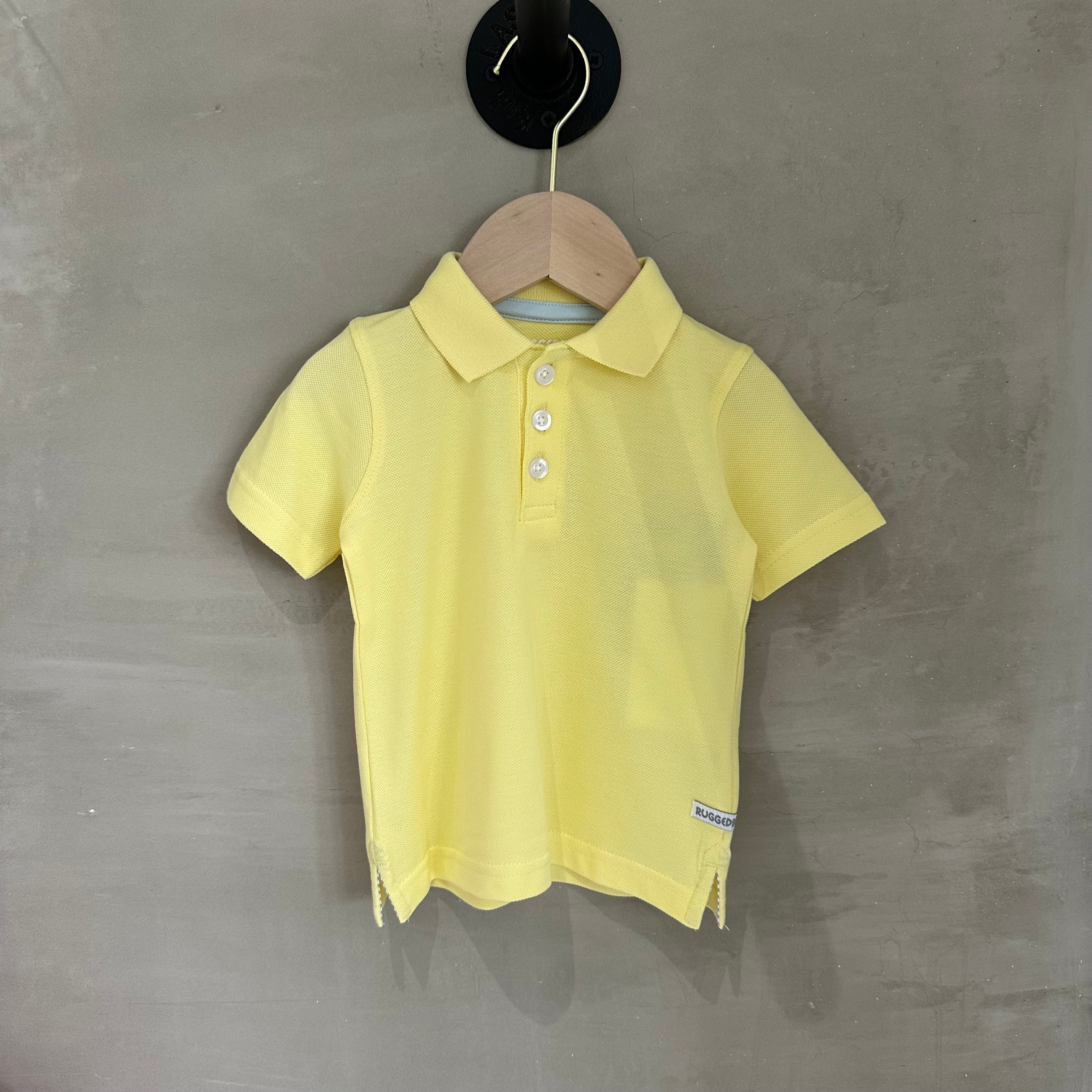 YELLOW PIQUE POLO