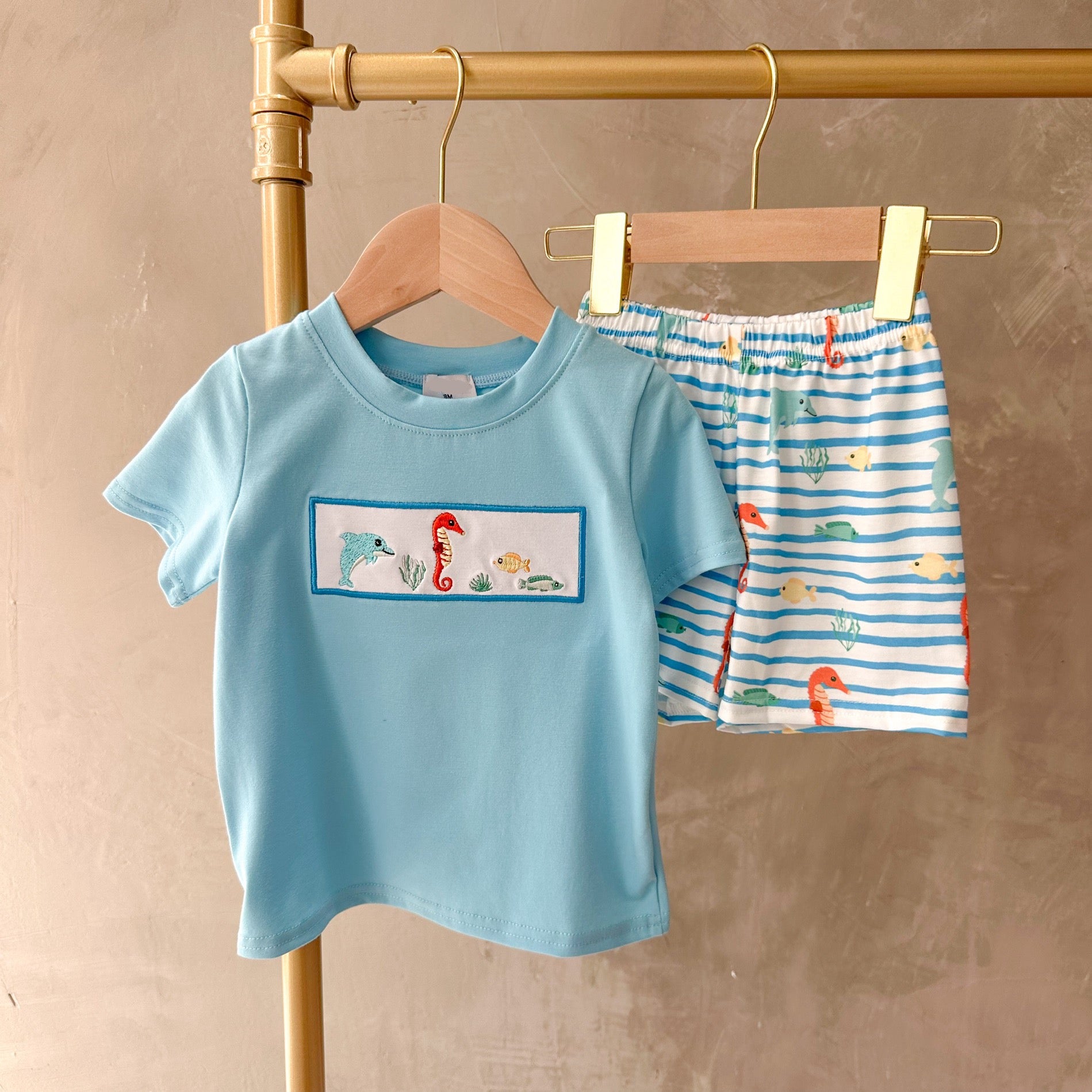 marine creature embroidery set