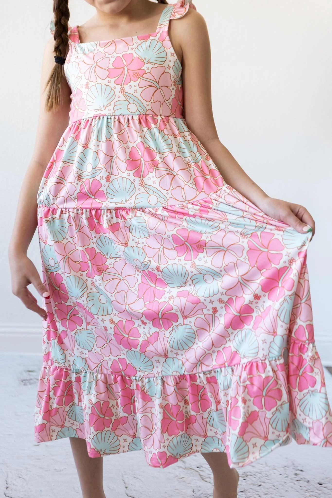 Beach Daze Ruffle Maxi Dress (2T)