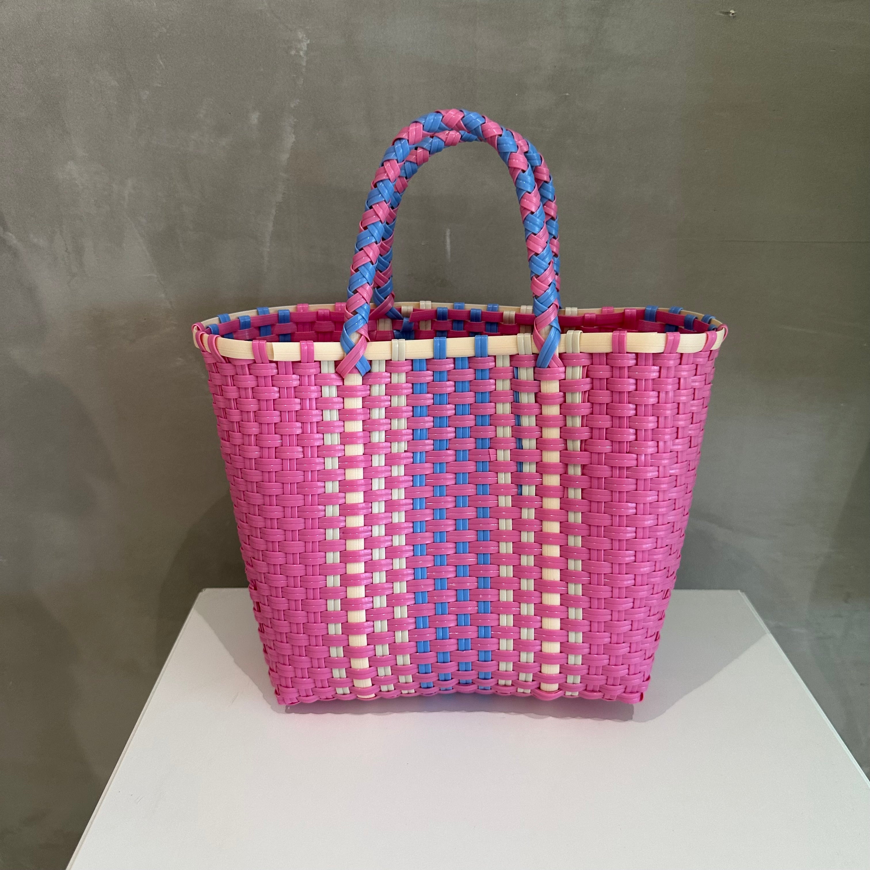 COLORBLOCK PINK TOTE BAG