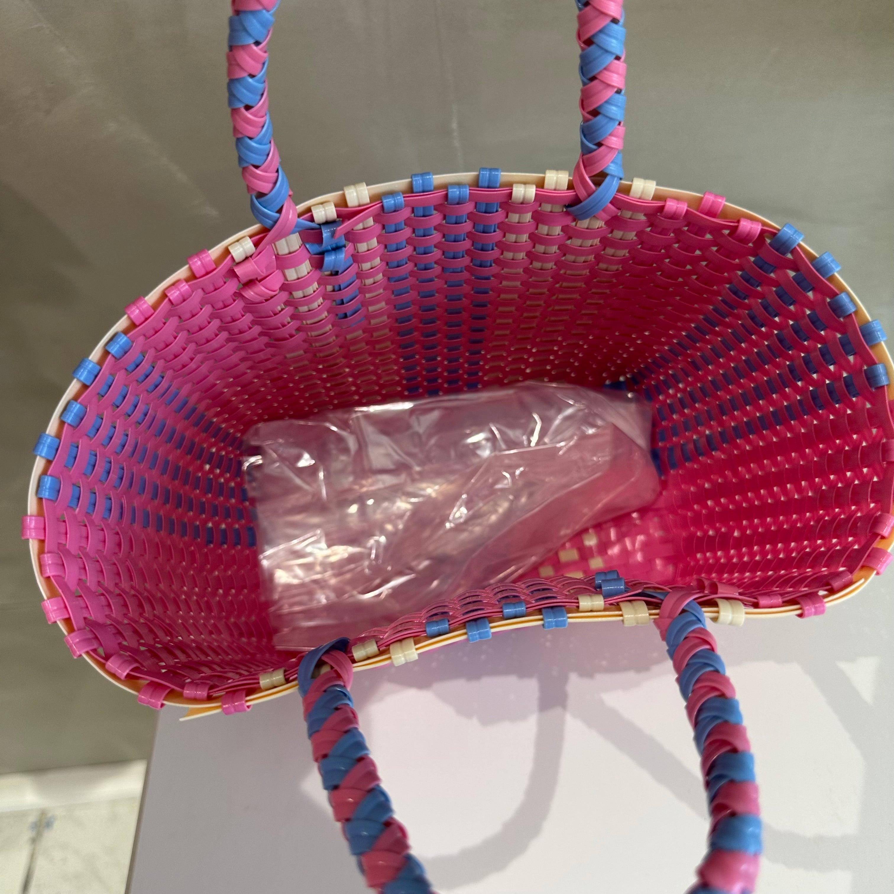 COLORBLOCK PINK TOTE BAG