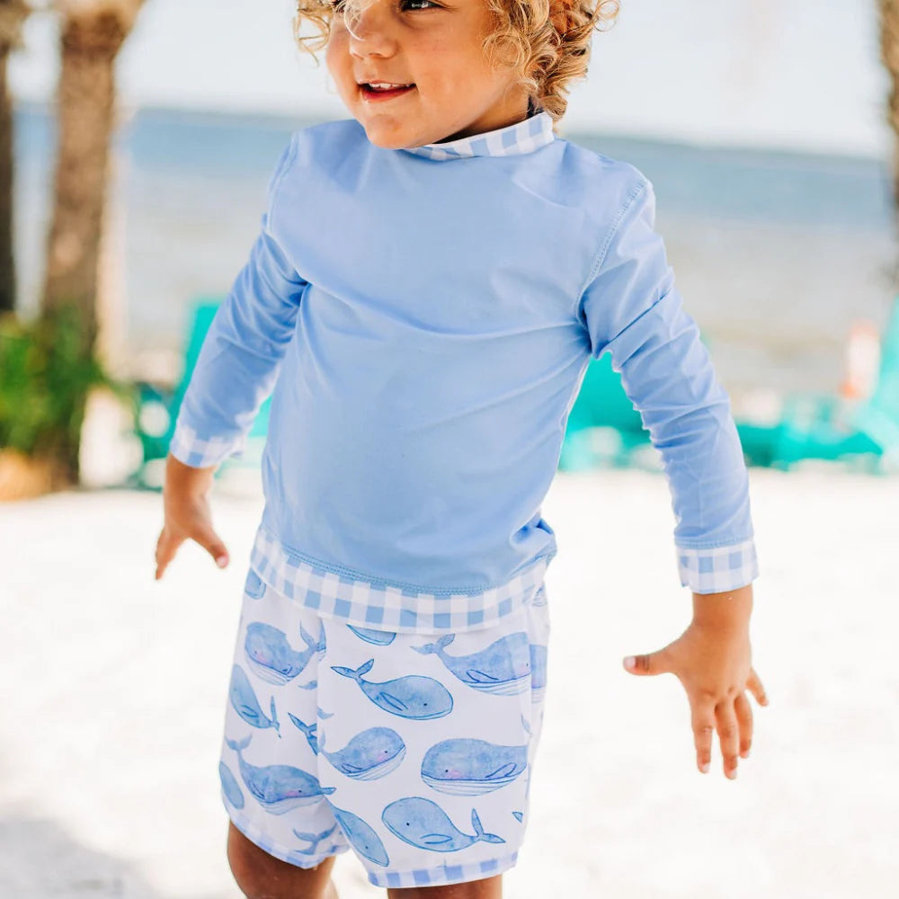 BLUE RASHGUARD (12M)