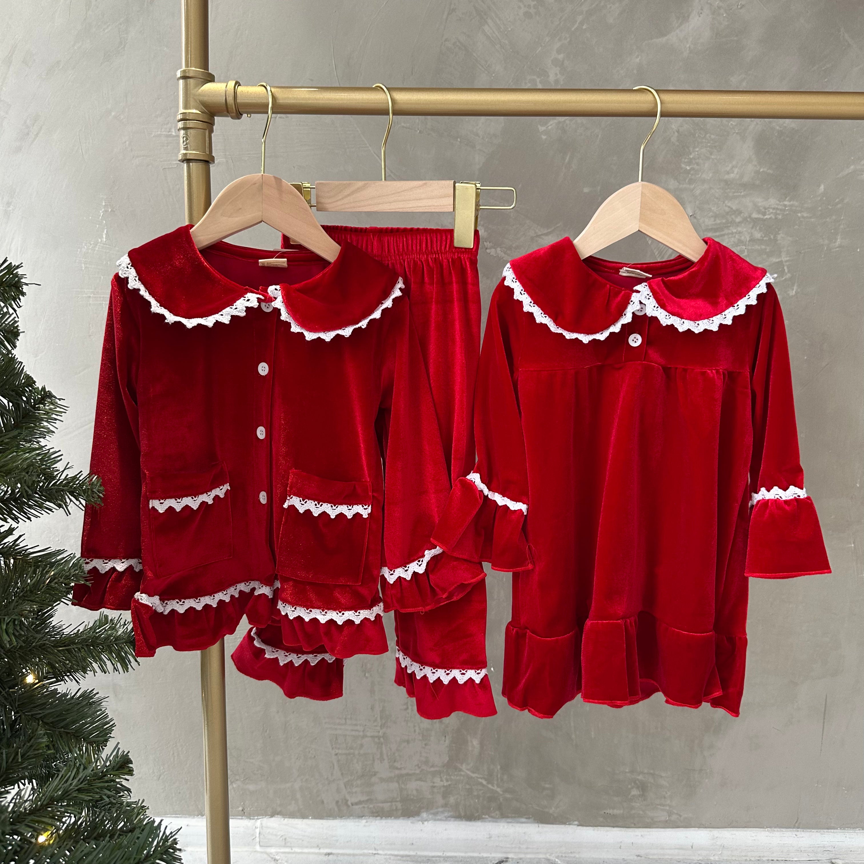 VELVET CHRISTMAS GIRL SET PJS