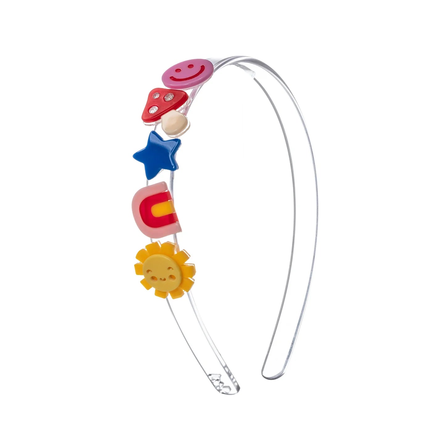 Be Happy Colorful Icons Headband