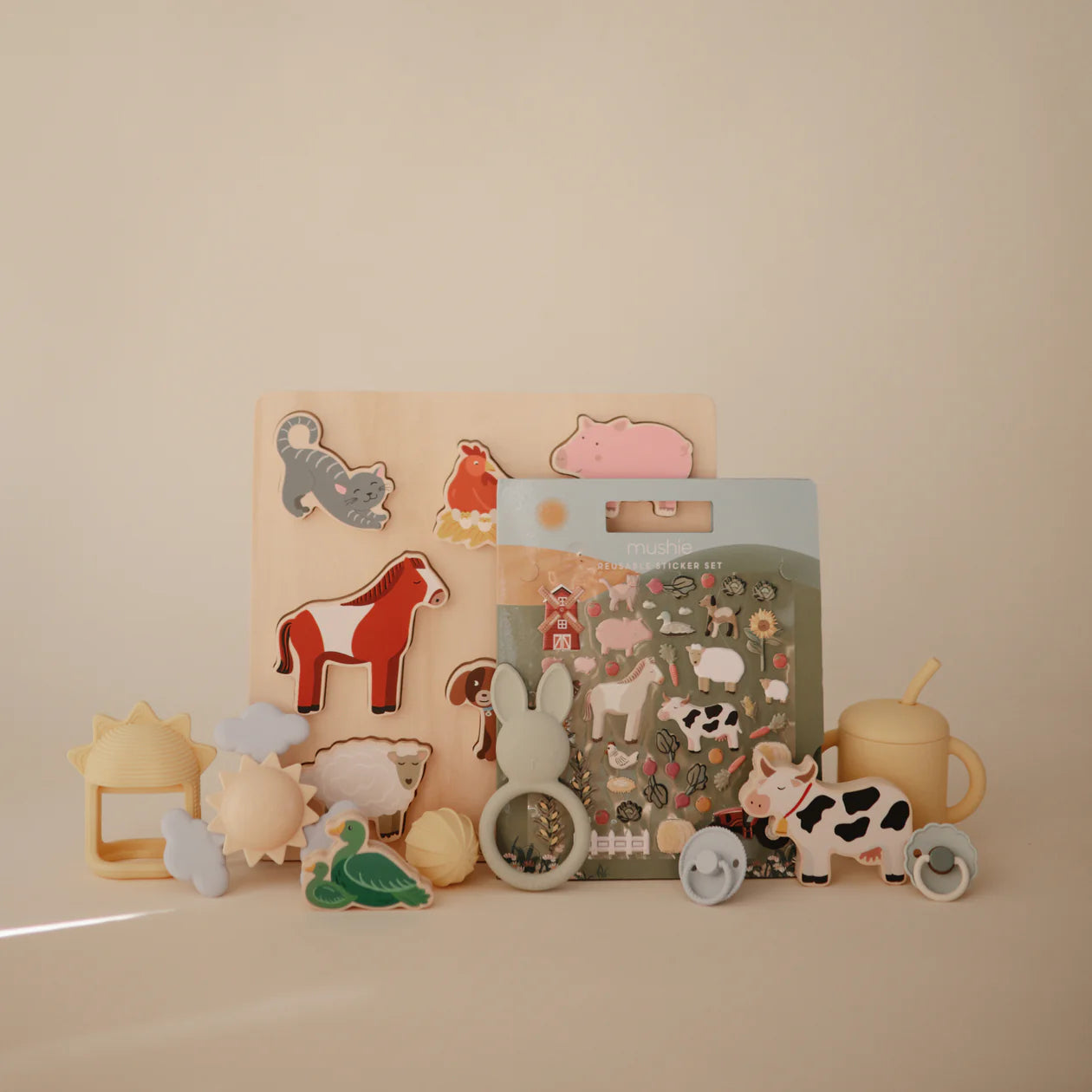 Wooden farm puzzle