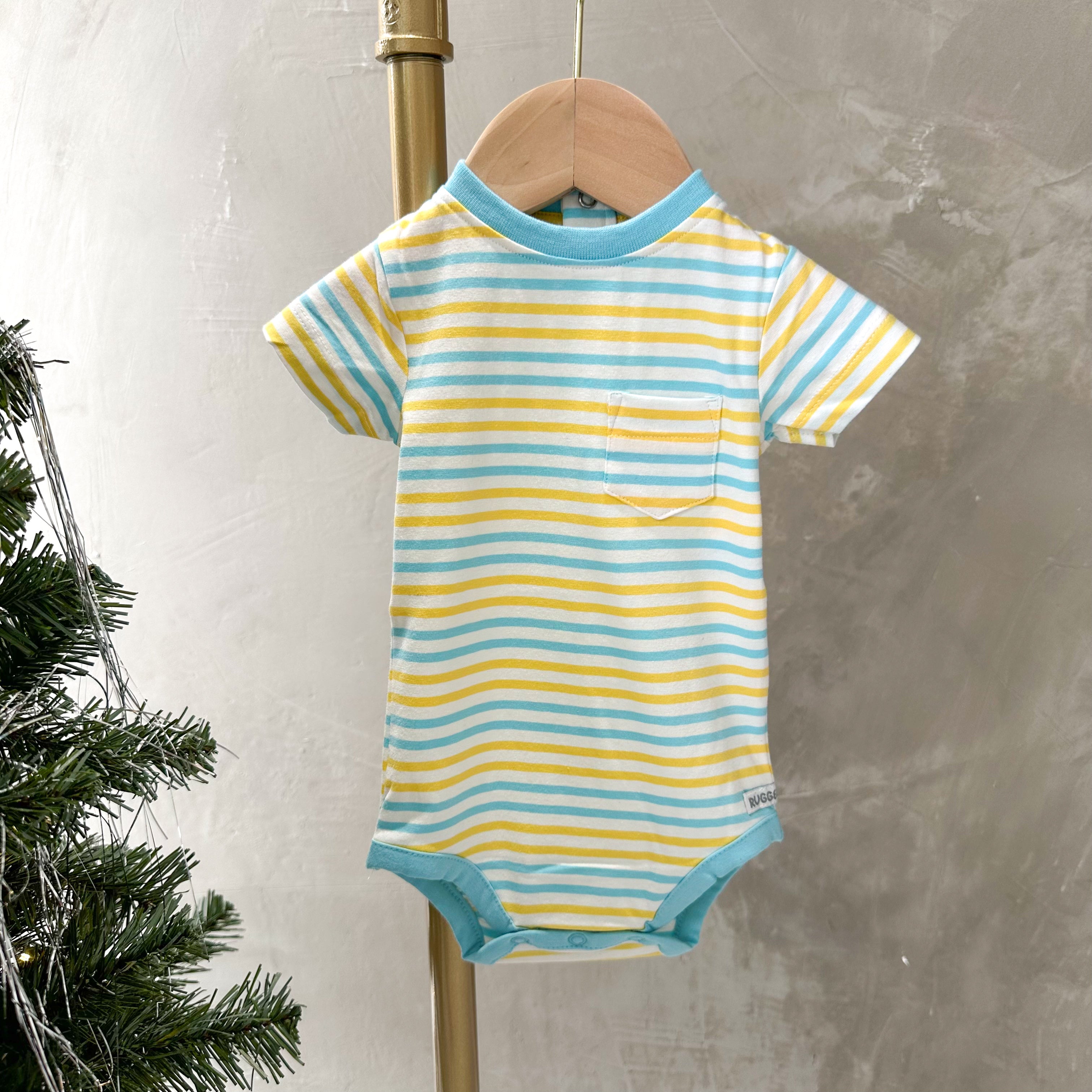 BAY BREEZE POCKET BODYSUIT (0-3M)