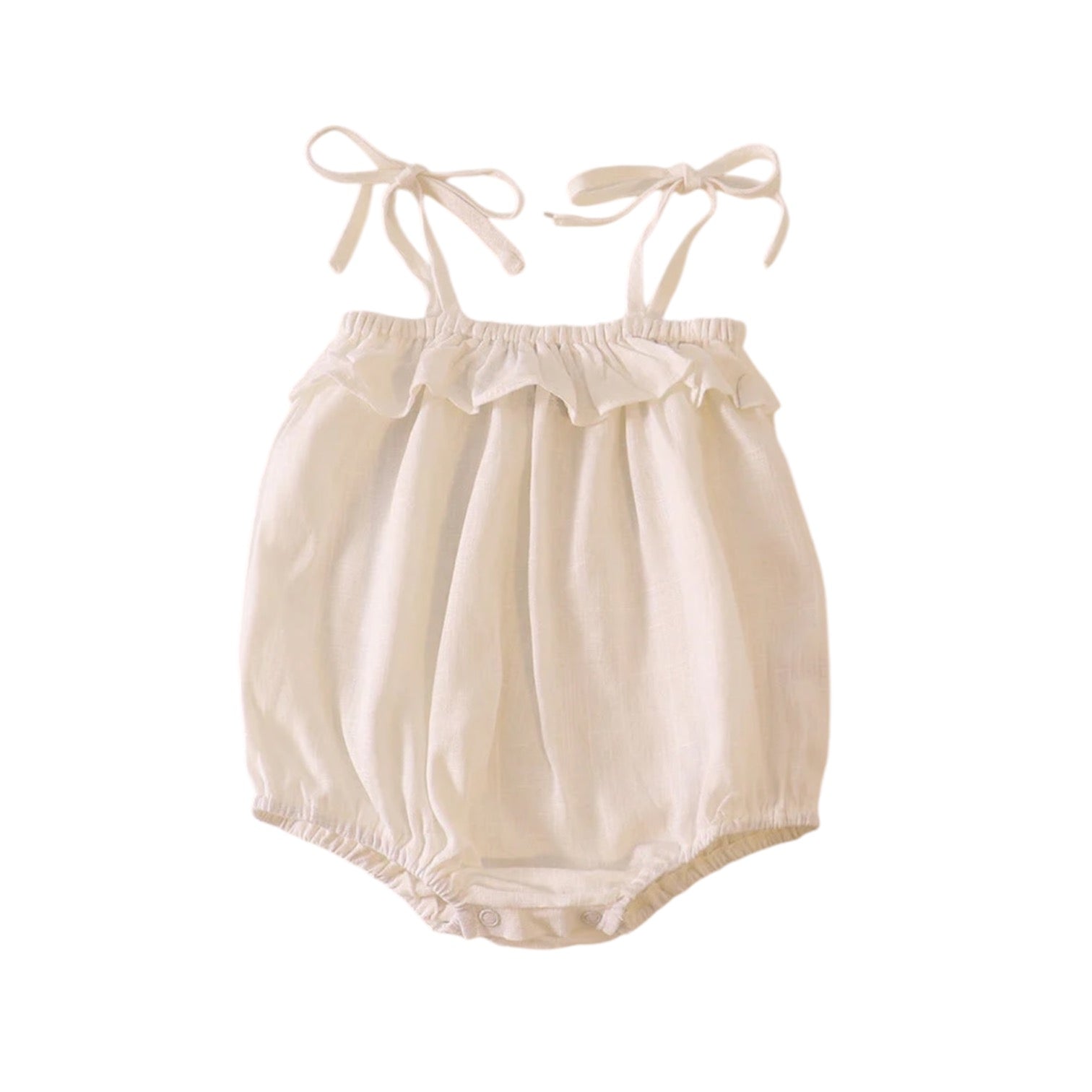 BIANCA BUBBLE LINEN ROMPER (6M & 24M)
