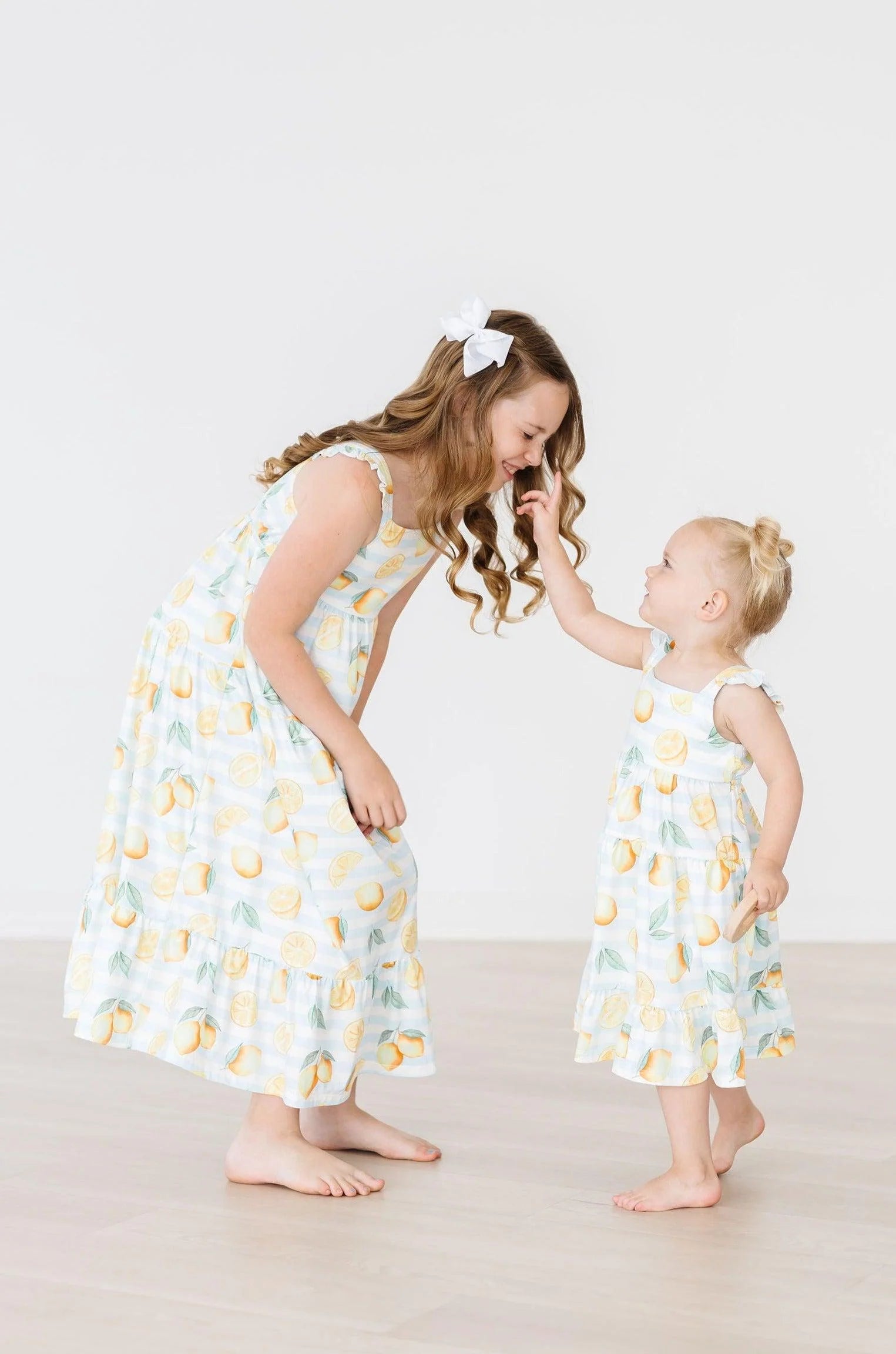 LEMONS RUFFLE MAXI DRESS
