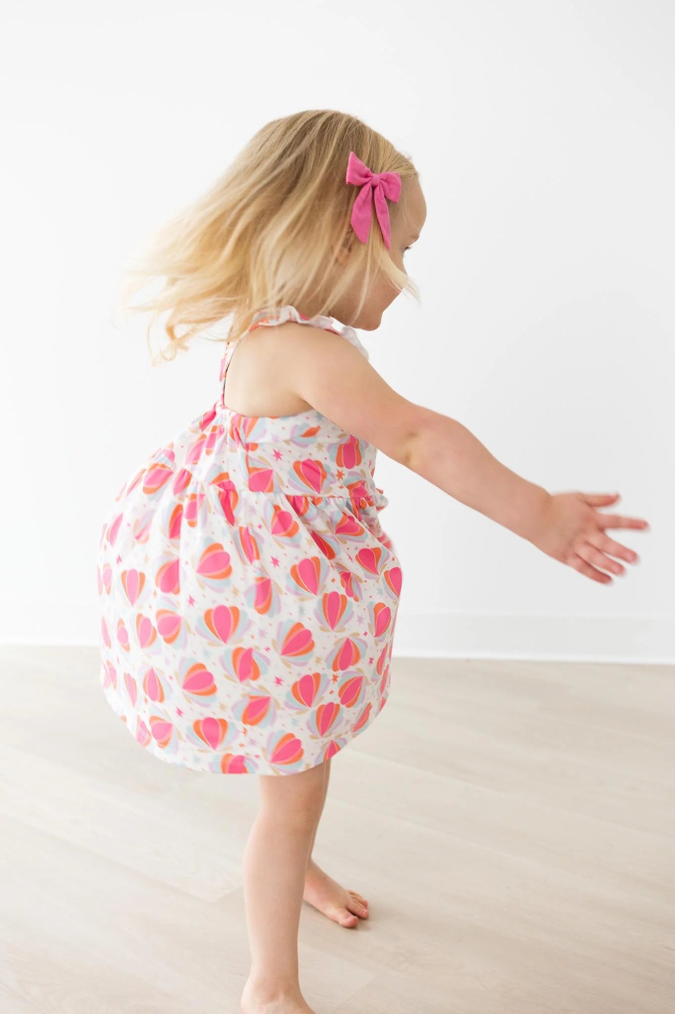 Let's Take a Shelfie Ruffle Cross Back Dress