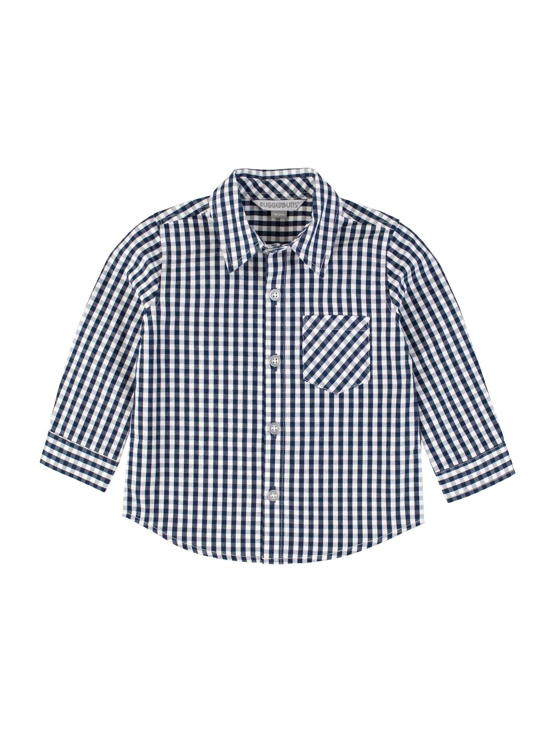 DARK NAVY LONG SLEEVE BUTTON DOWN SHIRT