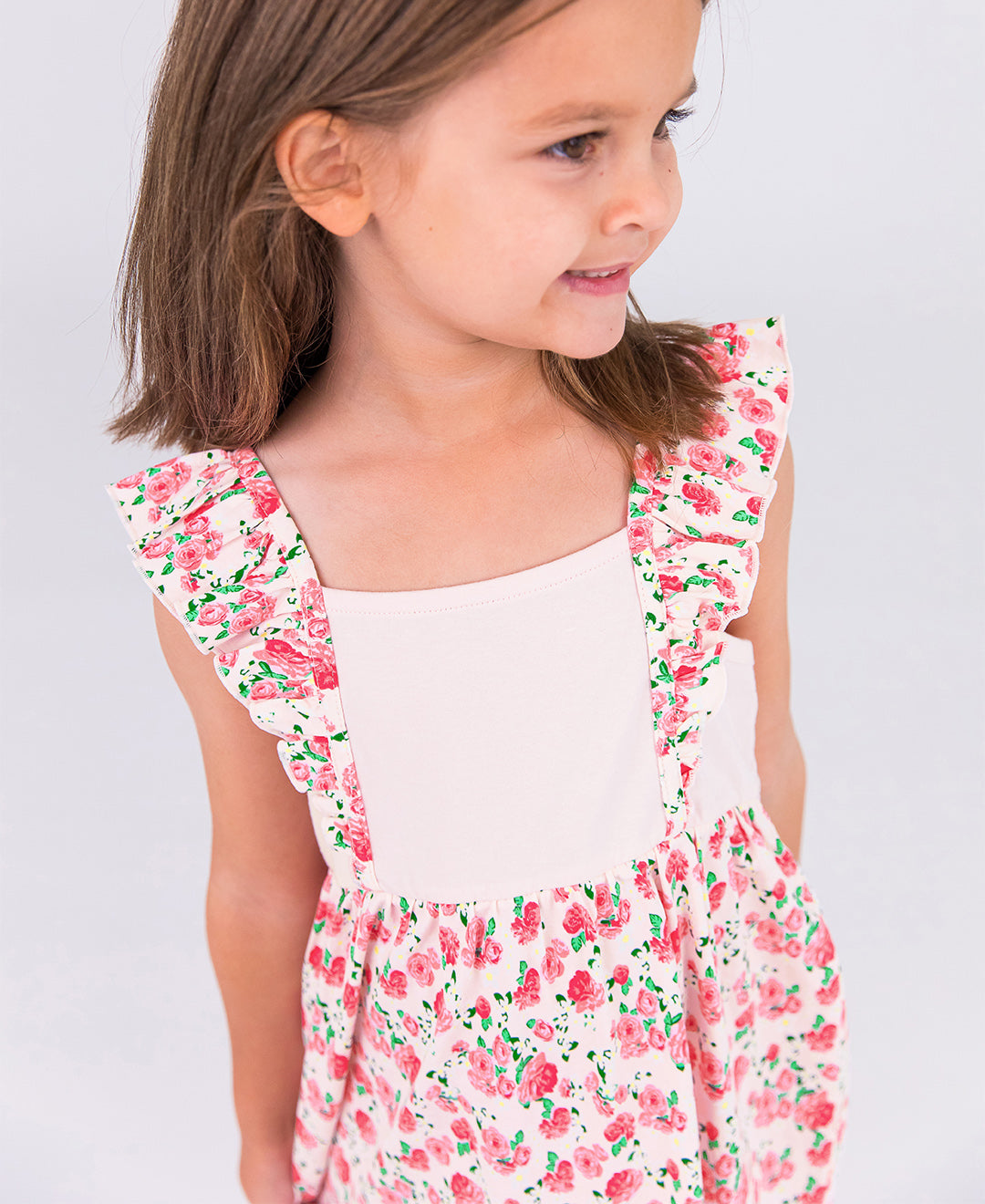 ENGLISH ROSE RUFFLE DRESS